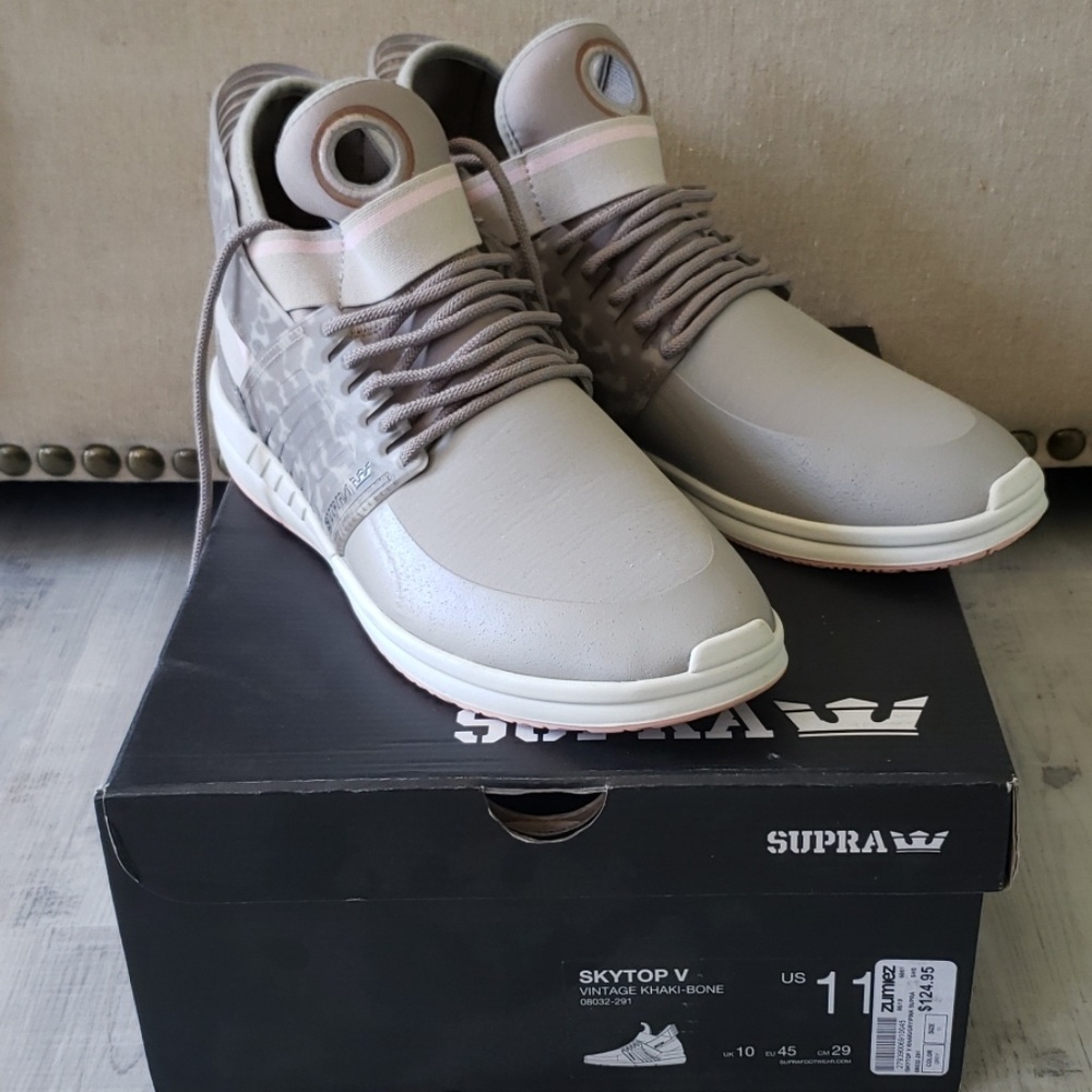 Supra Skytop V 5 Grey pink leopard